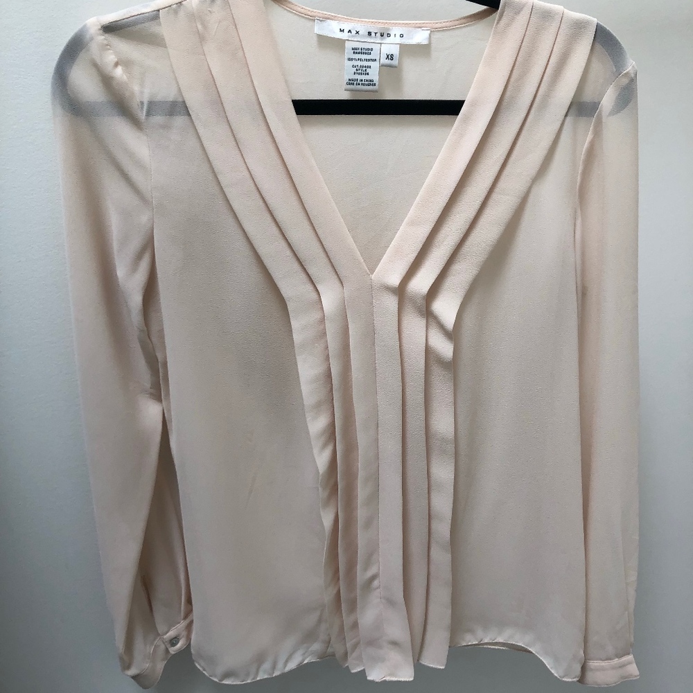 Max Studio Cream Blouse